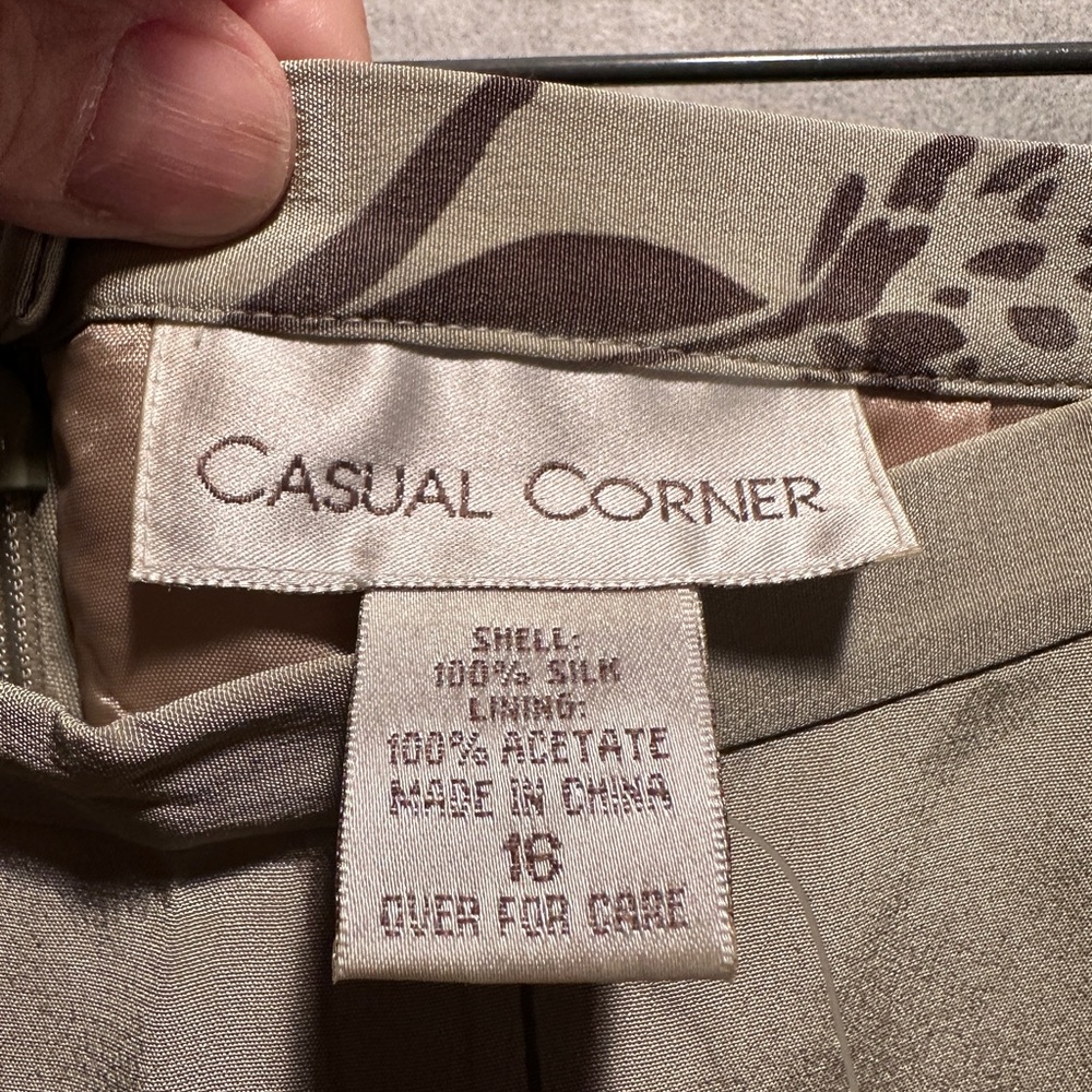 Beautiful Sage Green Watercolor Floral Skirt - Picture 6 of 6